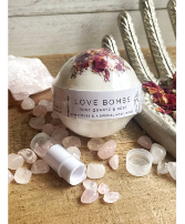 Love Bombs Rose Quartz & Rose -Gemstones & Special Note