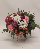Love & Hugs Floral Basket Mothers Day 