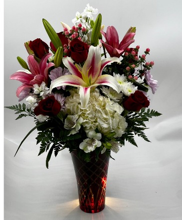 Love in Bloom Fresh Cut Vase Arrangement in Lubbock, TX | TOWN SOUTH FLORAL