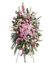 Stargazer Tribute Standing Funeral Spray