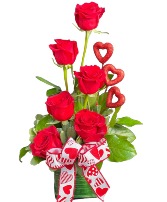 Love is in the Air 1/2 Doz. Red Roses