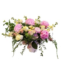 Love is in the air Cut flowers in modern raised pedestal vase