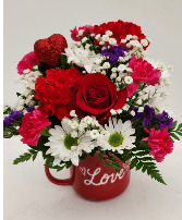 Love is in the Air Mug Arrangement