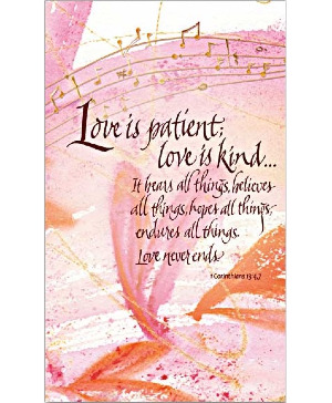 Love is Patient Prayer Card Add-on