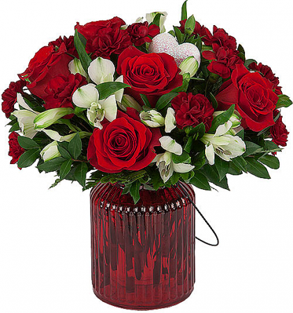 Love Language Red Rose Mixed Vase