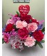 LOVE LETTER GLASS VASE ARRANGEMENT