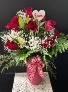 Love, Lilies & Roses Rose Arrangement