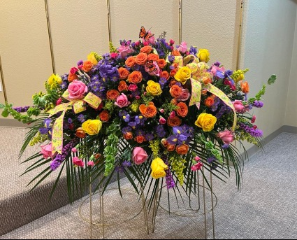 Love Live On Casket Piece Casket Spray
