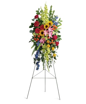 Love Lives On Spray Symphaty flowers