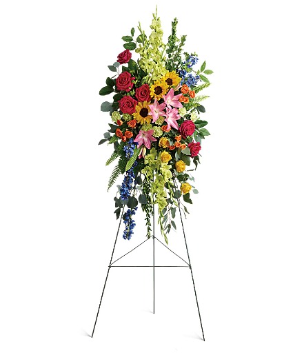Love Lives On Spray Symphaty flowers