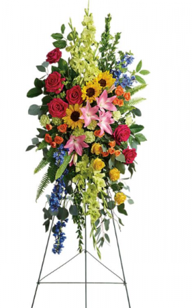 Love Lives on Standing Spray Standing Spray in Chesapeake, VA | Floral Creations Love Lives on Standing Spray Standing Spray in Chesapeake, VA | Floral Creations