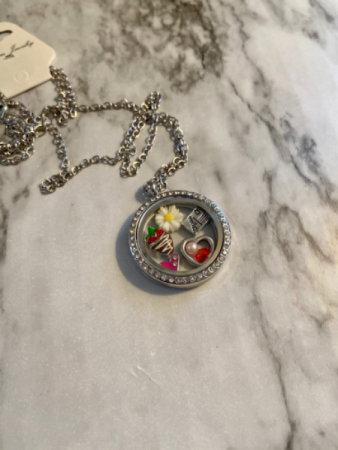 Love Locket  Floating locket  with charms included 