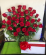 36 Roses with large box of chocolates 36 Roses