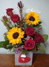 Love Message Fresh Arrangement