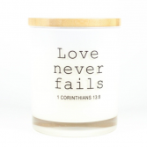 Love Never Fails Candle 