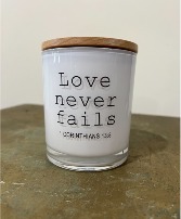 Love Never Fails Candle  