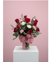 Love Notes  Dozen of Roses and Carnations 
