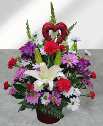 Love Of My Life FHF-VL465 Fresh Vase Arrangement (local delivery only)