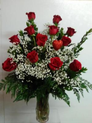 Love of Roses Vase Arrangement