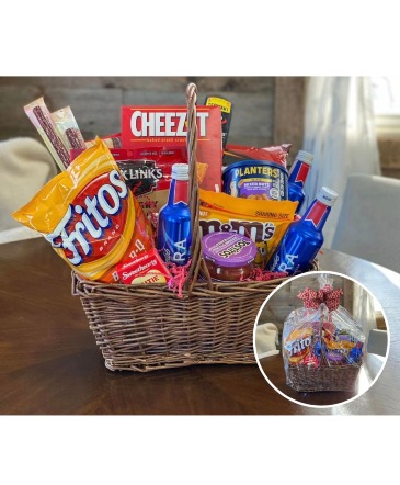 On Tap Junk Food Basket in Columbia, IL | MEMORY LANE FLORAL