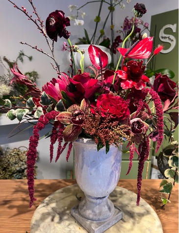 Love & Passion Flower Arrangement in Orinda, CA | SaraBella flower shoppe