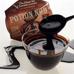 Love Potion #9 Basket of Fun Gift Bskt filled with rose bud vase, rose petals, candy and chocolate sauce