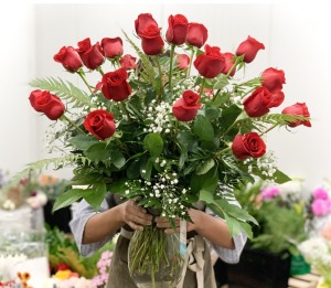  Love Spell 2 Dozen Roses Vase Arrangement