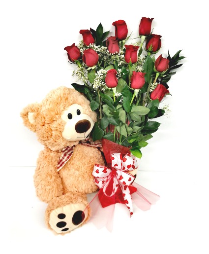 Love, Teddy Presentation roses