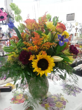Love the Fall Time Vase Arrangement