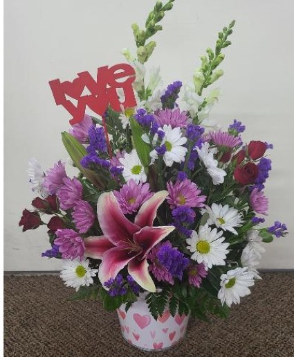 Love You Bouquet FHF-V33344 Fresh Flower Arrangement (Local Delivery Area Only)