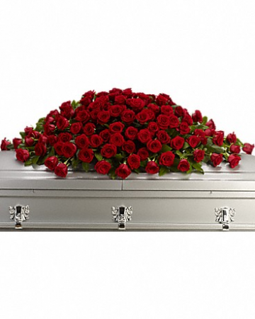 Love You Casket Spray Casket Flowers