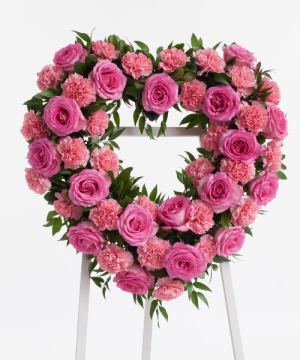 Love You Forever Heart Wreath 18 " Standing Spray Wreath in Lebanon, NH | LEBANON GARDEN OF EDEN FLORAL SHOP Love You Forever Heart Wreath 18 " Standing Spray Wreath in Lebanon, NH | LEBANON GARDEN OF EDEN FLORAL SHOP