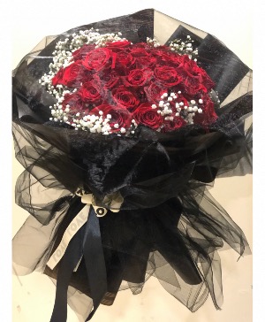 Love You Forever red roses bouquet  