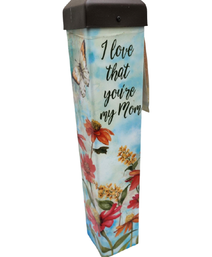 Love you Mom Art Pole for your Garden