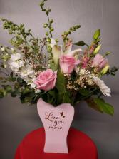 Love You More! Valentine arrangement