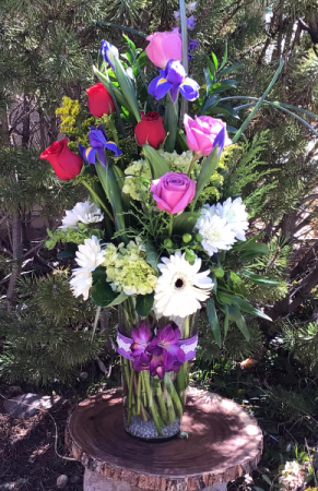 Love you more vase arrangement