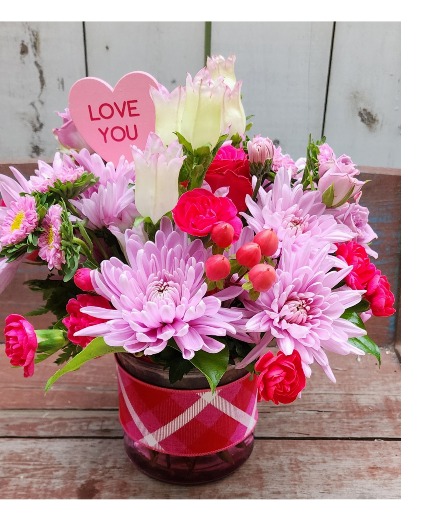 Love You More Vase Arrangement 