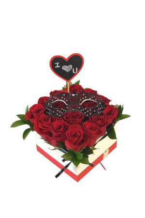 Love You Rose Box Box of  Roses