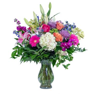 Love You To The Moon Vase Arrangement in Killeen, TX | MARVEL'S FLOWERS