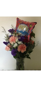 Loved Flowered Greenery  Birthday