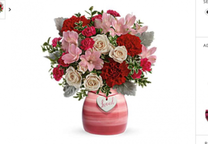 Loved Keepsake ceramic vase