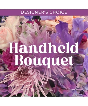 Lovely Handheld Bouquet Designer's Choice in Clinton, IL | Grimsley's Flower Store