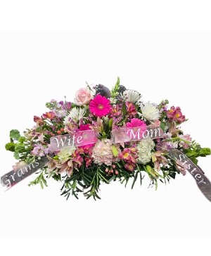 Lovely in Pink Casket Spray