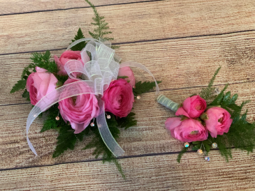 Lovely In Pink Prom Wrist Corsage  in Roanoke, VA | Flowers By Eddie