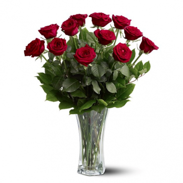 LOVELY IN RED Roses in Rossville, GA | Ensign The Florist