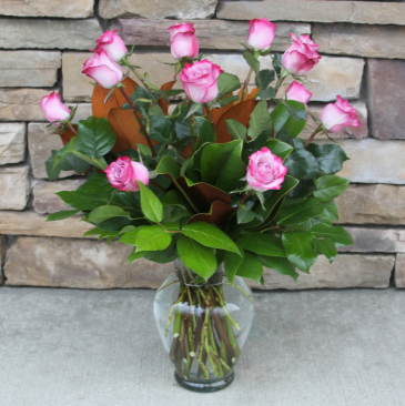 Lovely Lavender Dozen Roses Classic Rose Arrangement in Woodinville, WA | Woodinville Florist®