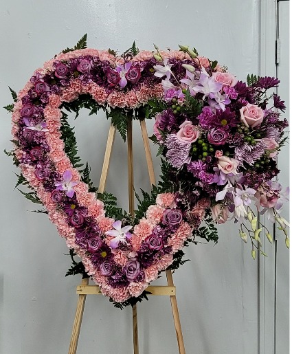 Lovely lavender heart  Funeral 
