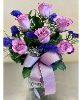 Lovely Lavender  Rose Arrangement 