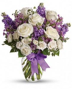 Lovely Lavender Vase Arrangement