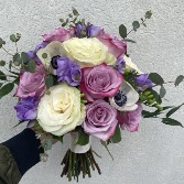 Lovely Lavenders and Whites Bridal Bouquet 